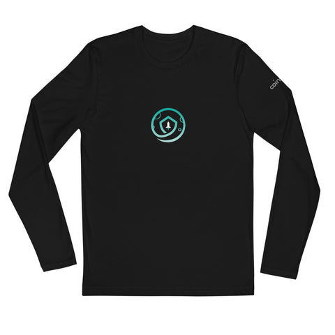 Safemoon Logo Long Sleeve Fitted Crew | CoinStyle