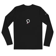 Polkadot Long Sleeve Fitted Crew | CoinStyle