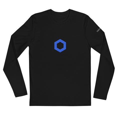 Chainlink Long Sleeve Fitted Crew | CoinStyle