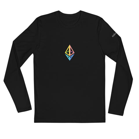 Ethereum Long Sleeve Fitted Crew | CoinStyle