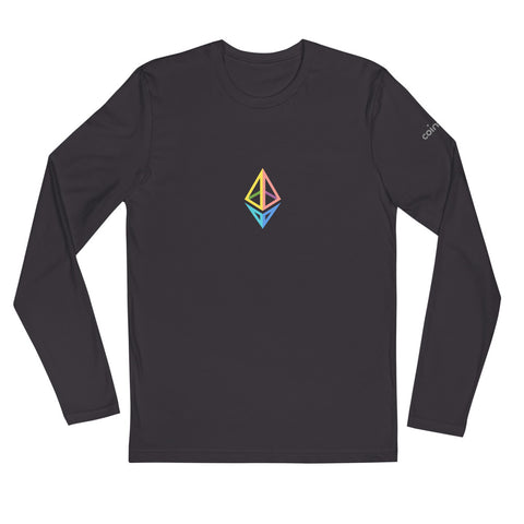 Ethereum Long Sleeve Fitted Crew | CoinStyle