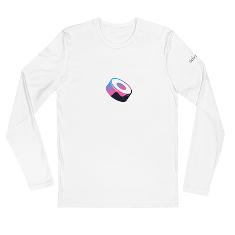 Sushiswap Long Sleeve Fitted Crew | CoinStyle