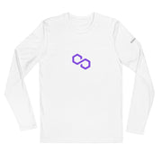 Polygon Long Sleeve Fitted Crew | CoinStyle