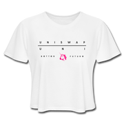 Uniswap Better Future Women's Cropped - white