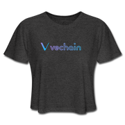 Vechain Outline Women's Cropped - deep heather