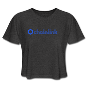 Chainlink Outline Women's Cropped - deep heather