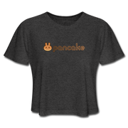 Pancakeswap Outline Women's Cropped - deep heather
