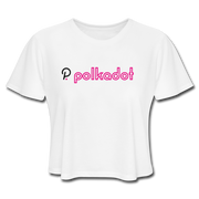 Polkadot Outline Women's Cropped - white