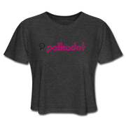 Polkadot Outline Women's Cropped - deep heather