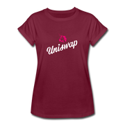Uniswap Swerve Women's Relaxed Fit - burgundy