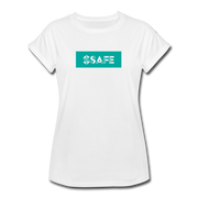 Safemoon Ticker Tocker Women's Relaxed Fit - white