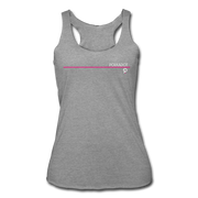 Polkadot Thin Line Women’s Tri-Blend Racerback Tank - heather gray