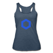 Chainlink Women’s Tri-Blend Racerback Tank - heather navy