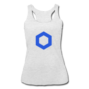 Chainlink Women’s Tri-Blend Racerback Tank - heather white