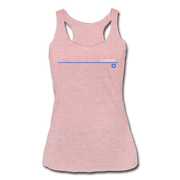 Chainlink Thin Line Women’s Tri-Blend Racerback Tank - heather dusty rose