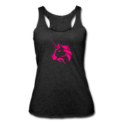 Uniswap Women’s Tri-Blend Racerback Tank - heather black
