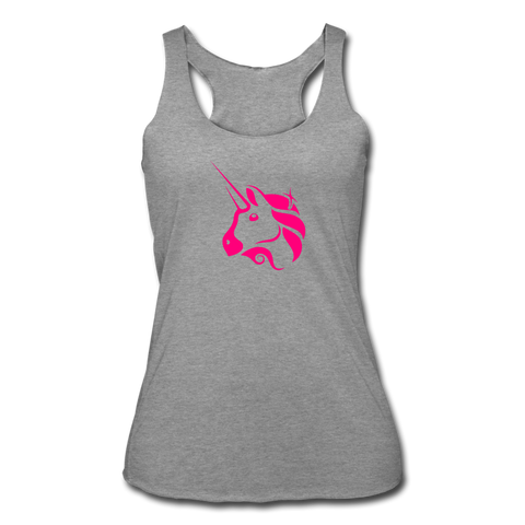 Uniswap Women’s Tri-Blend Racerback Tank - heather gray