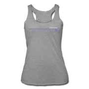 Polygon Thin Line Women’s Tri-Blend Racerback Tank - heather gray