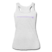 Polygon Thin Line Women’s Tri-Blend Racerback Tank - heather white