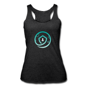 Safemoon Women’s Tri-Blend Racerback Tank - heather black