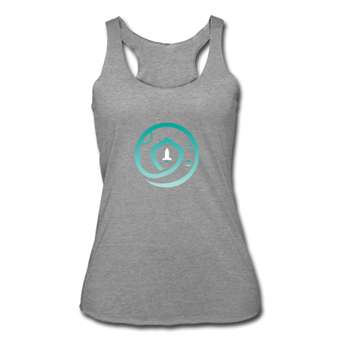 Safemoon Women’s Tri-Blend Racerback Tank - heather gray