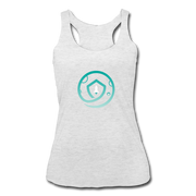 Safemoon Women’s Tri-Blend Racerback Tank - heather white