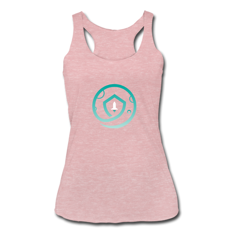 Safemoon Women’s Tri-Blend Racerback Tank - heather dusty rose