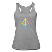 Ethereum Women’s Tri-Blend Racerback Tank - heather gray