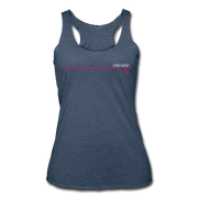 Uniswap Thin Line Women’s Tri-Blend Racerback Tank - heather navy