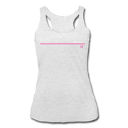 Uniswap Thin Line Women’s Tri-Blend Racerback Tank - heather white