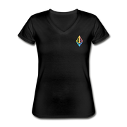 Ethereum Women's V-Neck - black