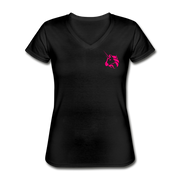 Uniswap Women's V-Neck - black