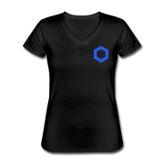 Chainlink Women's V-Neck - black