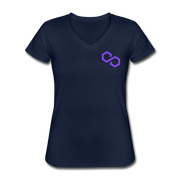 Polygon Women's V-Neck - navy