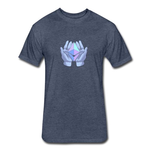 Ethereum Diamond Hands T Shirt - heather navy
