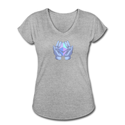 Ethereum Diamond Hands Women's Tri-Blend V-Neck - heather gray