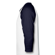 BYOB Unisex Raglan - white/navy