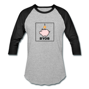 BYOB Unisex Raglan - heather gray/black