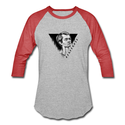 Free Ross Unisex Raglan - heather gray/red