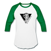 Free Ross Unisex Raglan - white/kelly green