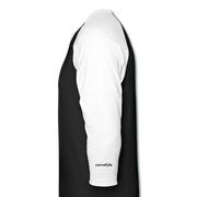El Salvador Bitcoin Nation Unisex Raglan - black/white