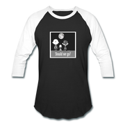 To the Moon Unisex Raglan - black/white