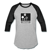 To the Moon Unisex Raglan - heather gray/black