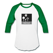 To the Moon Unisex Raglan - white/kelly green