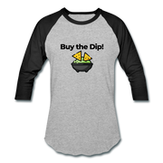 Buy the Dip Unisex Raglan - heather gray/black