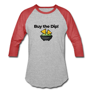 Buy the Dip Unisex Raglan - heather gray/red