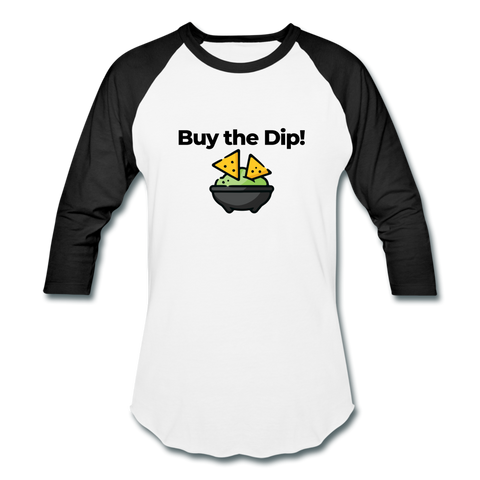 Buy the Dip Unisex Raglan - white/black