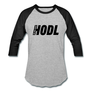 HODL Raglan Unisex - heather gray/black