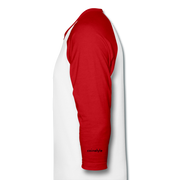 HODL Raglan Unisex - white/red