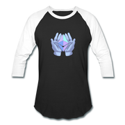 Diamond Hands Unisex Raglan - black/white